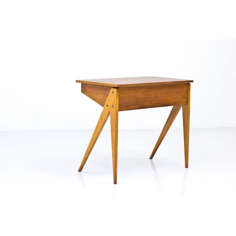 Vintage desk by Yngve Ekström for Emmaboda Möbelfabrik 1950