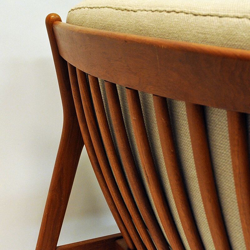 Pair of vintage teak armchairs model USA 75 by Folke Ohlsson for DUX, Sweden 1960