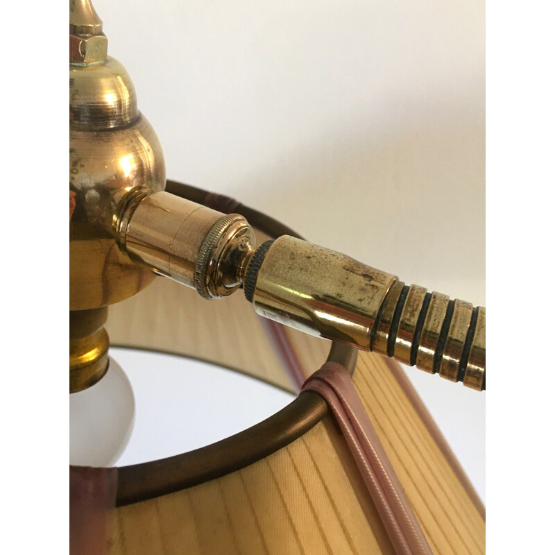 Vintage brass floor lamp 1950