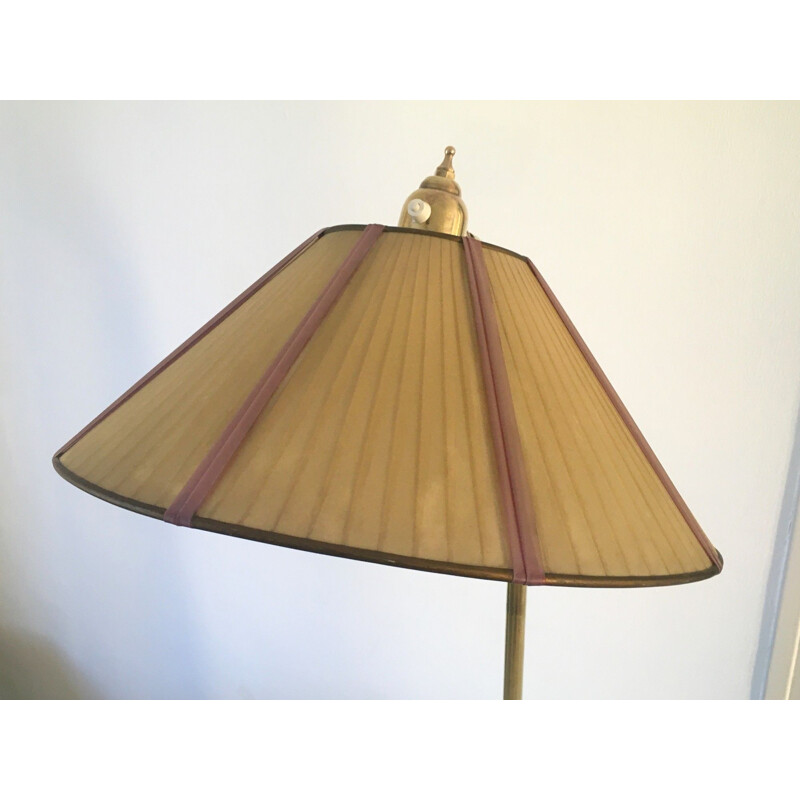 Vintage brass floor lamp 1950