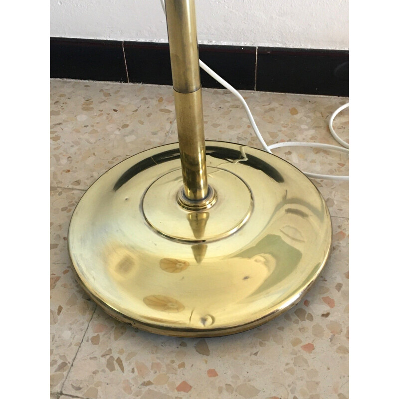 Vintage brass floor lamp 1950