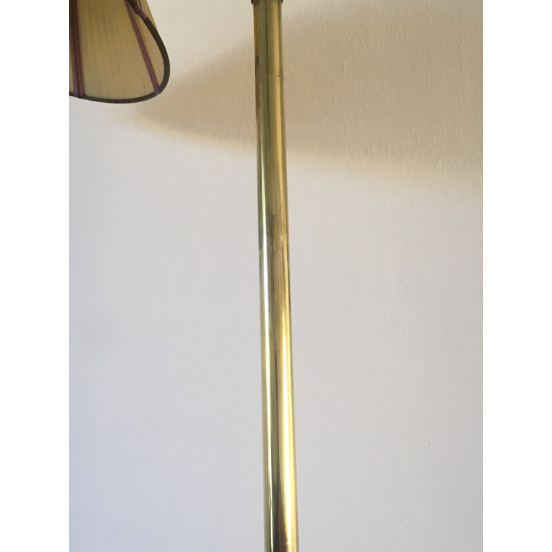 Vintage brass floor lamp 1950