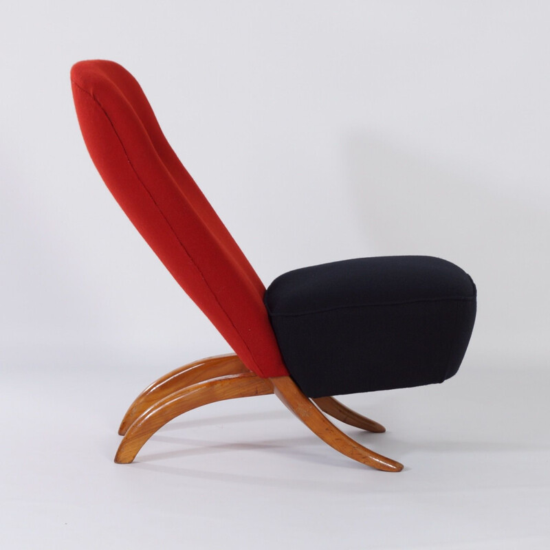 Vintage Congo Chair 1001 by Theo Ruth for Artifort 1950