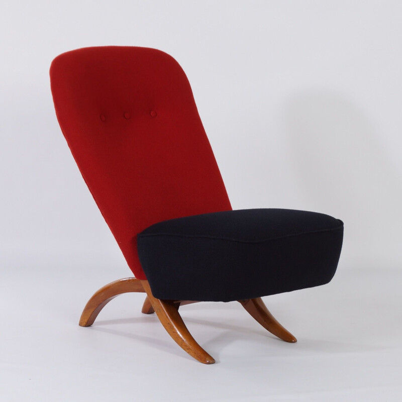Chaise vintage Congo Chair 1001 de Theo Ruth pour Artifort 1950