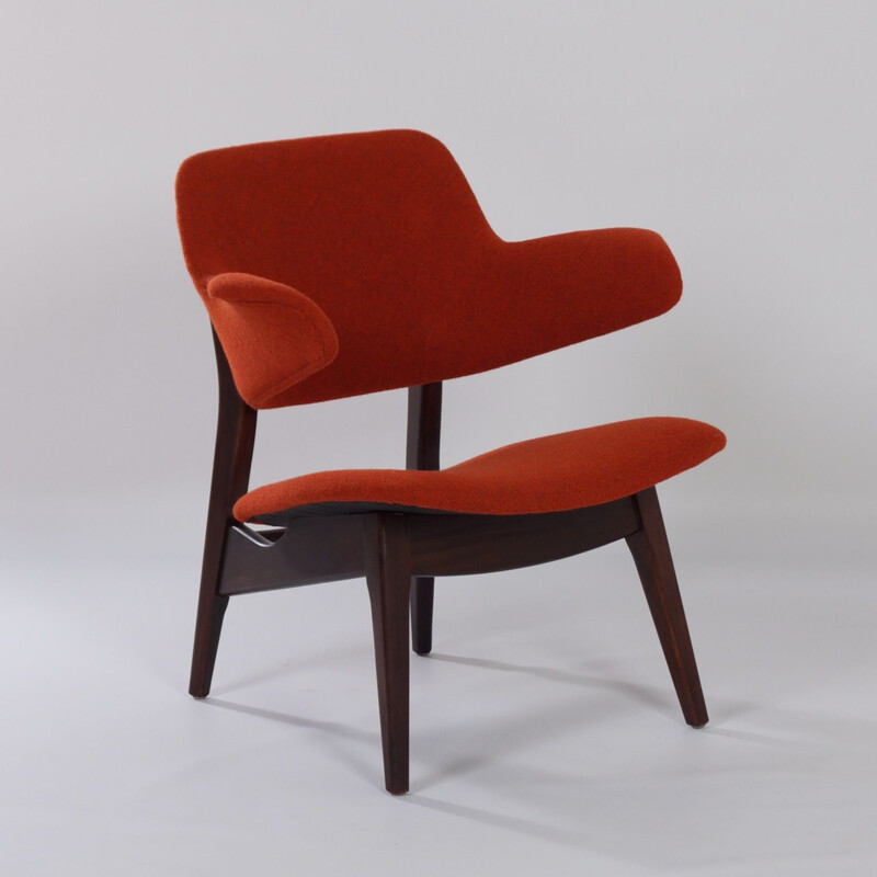 Fauteuil vintage de Louis van Teeffelen Wing pour Webe, 1960