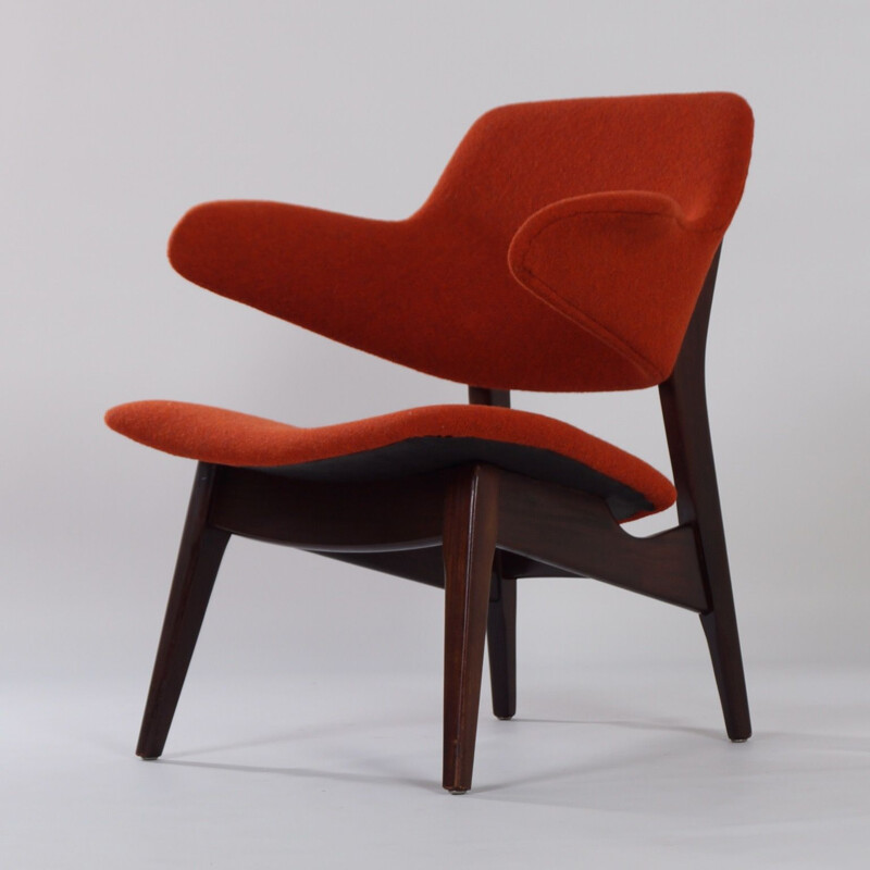 Fauteuil vintage de Louis van Teeffelen Wing pour Webe, 1960