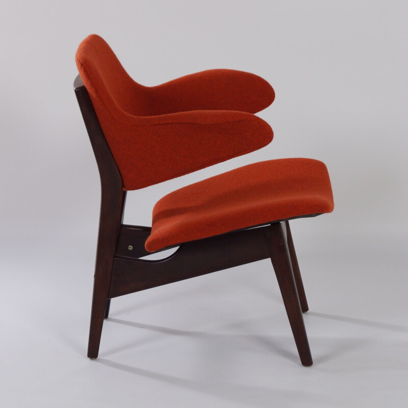 Fauteuil vintage de Louis van Teeffelen Wing pour Webe, 1960