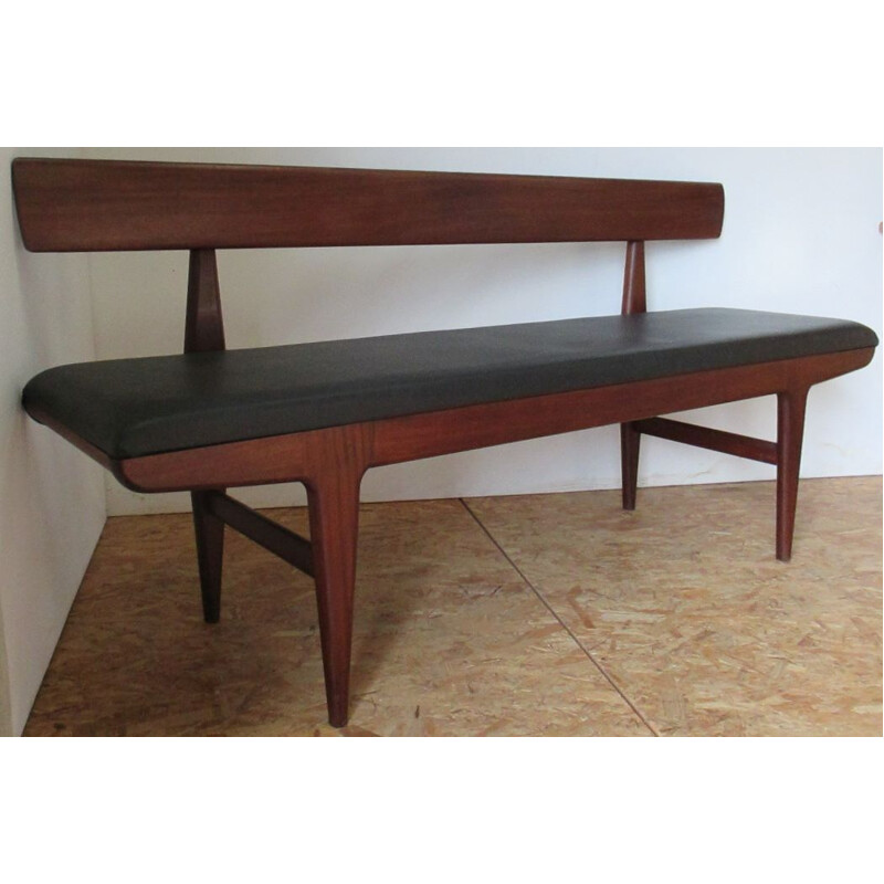 Vintage teak bench, Denmark 1960