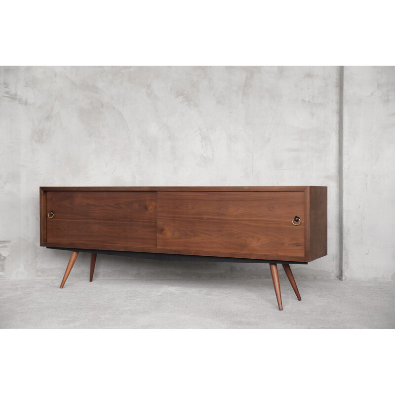 Vintage walnut sideboard, Scandinavia 1960