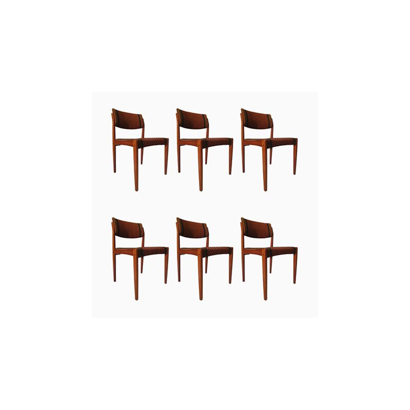 Set of 6 Chairs by Henry Walter Klein for Bramin Furniture, Denmark 1960