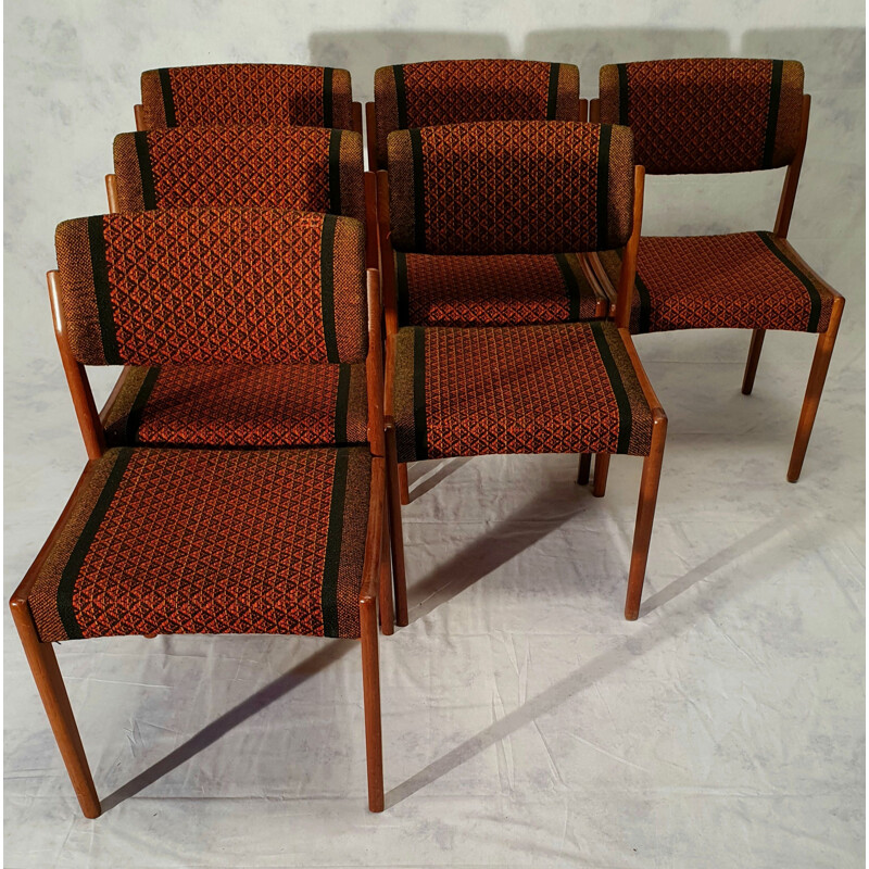 Set of 6 Chairs by Henry Walter Klein for Bramin Furniture, Denmark 1960
