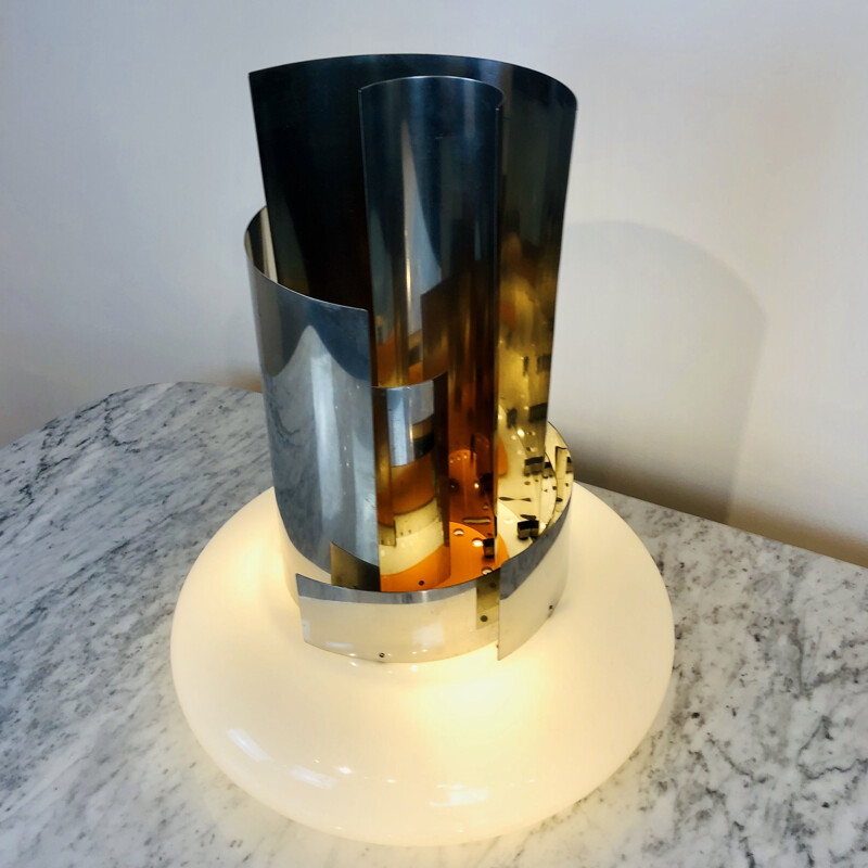 Vintage table lamp by Giuseppe Calonaci limited to 300 pieces, Italy 1971