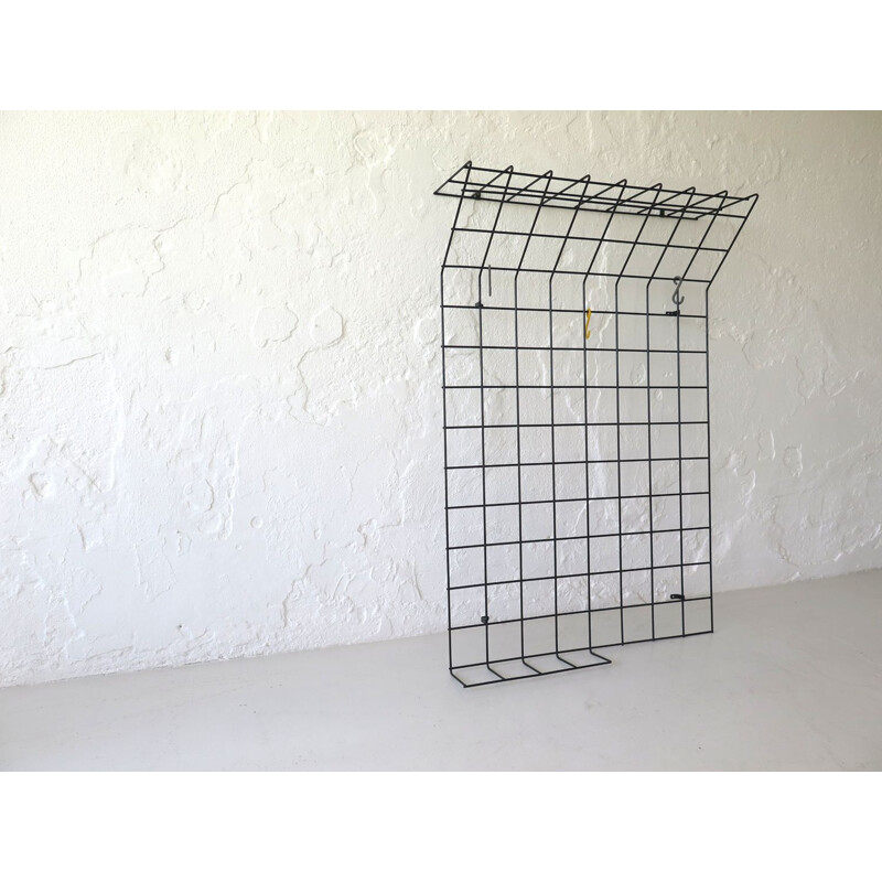 Vintage metal grid hanger by Karl Fichtel 1950