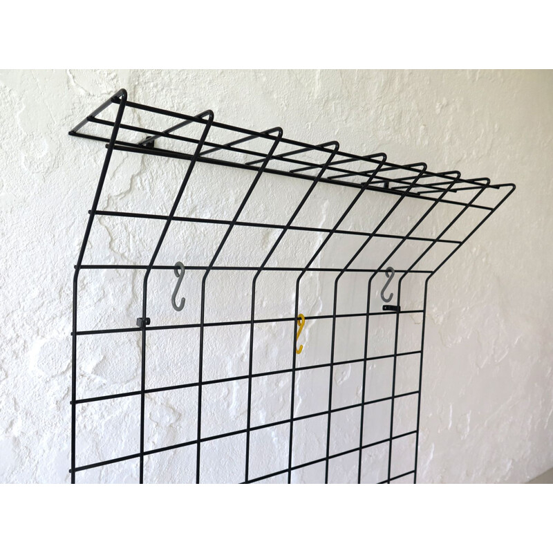 Vintage metal grid hanger by Karl Fichtel 1950