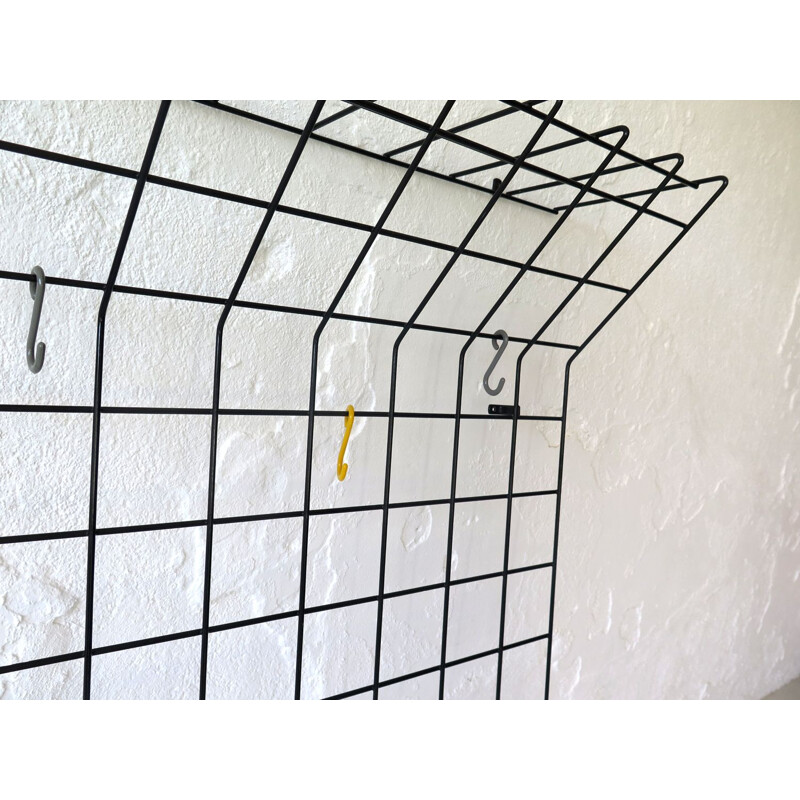 Vintage metal grid hanger by Karl Fichtel 1950