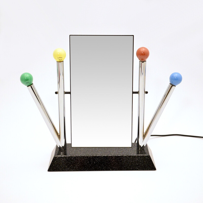 Vintage Yucca Illuminated Vanity Mirror By Anna Anselmi For Bieffeplast, 1988