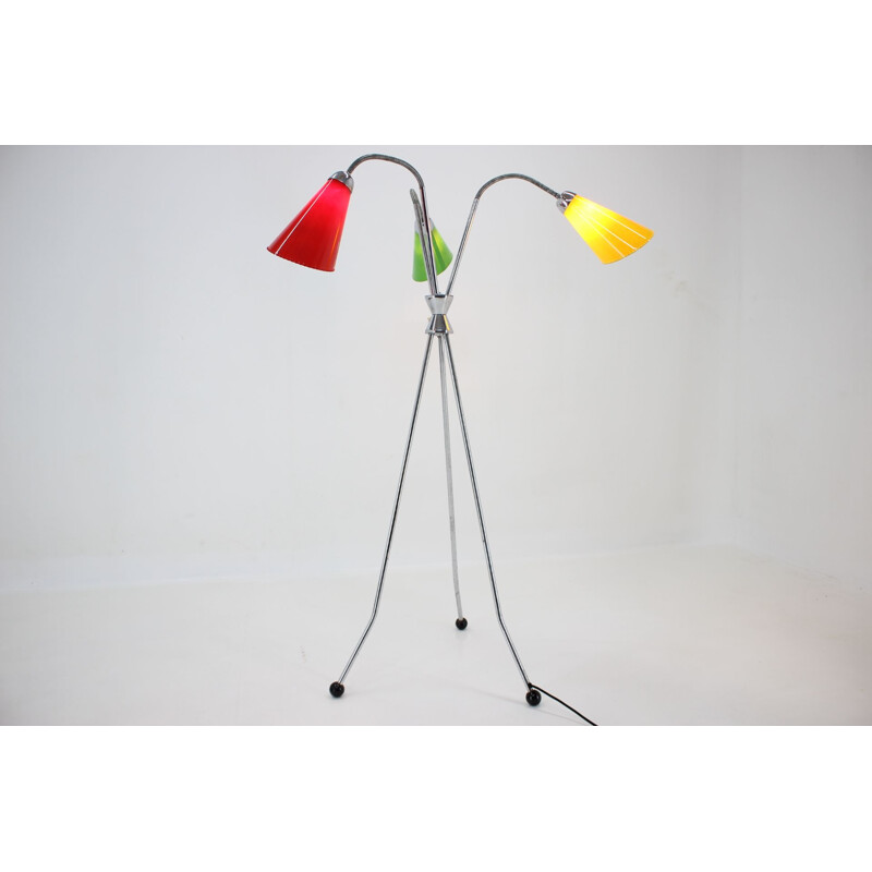 Midcentury Adjustable Floor lamp by Lidokov  Czechoslovakia 1960s