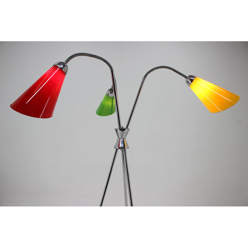 Lampadaire réglable vintage par Lidokov Tchécoslovaquie 1960