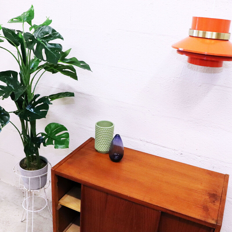 Vintage teak and oak highboard Bodafors, Sweden 1960