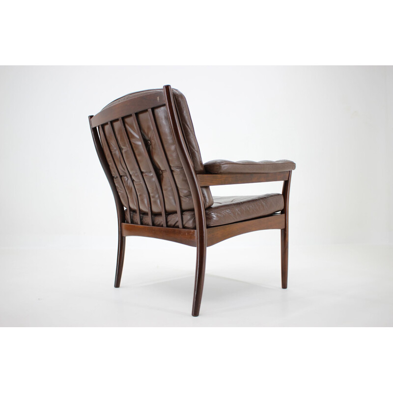 Vintage leather armchair, Scandinavia 1960