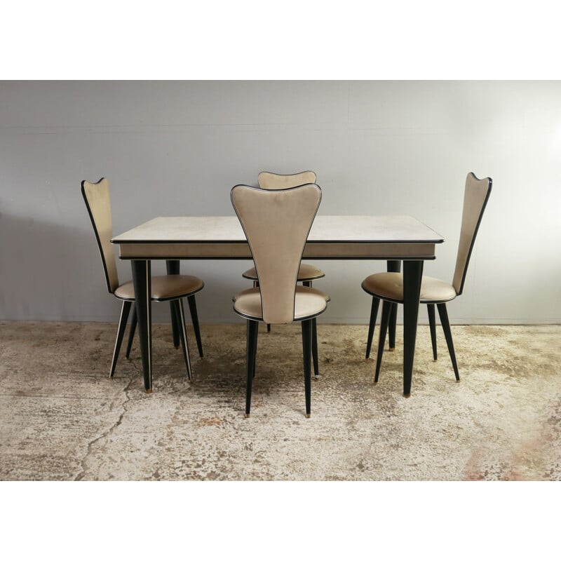 Vintage dining room set by Umberto Mascagni, Italy 1950