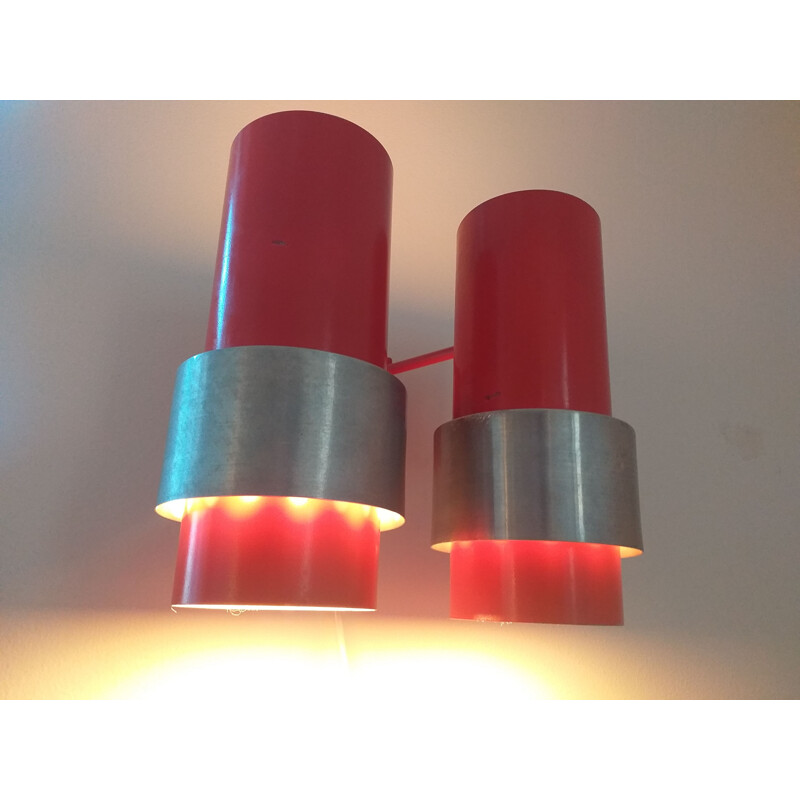 Vintage wall lamp by Jo Hammerborg, Denmark 1960