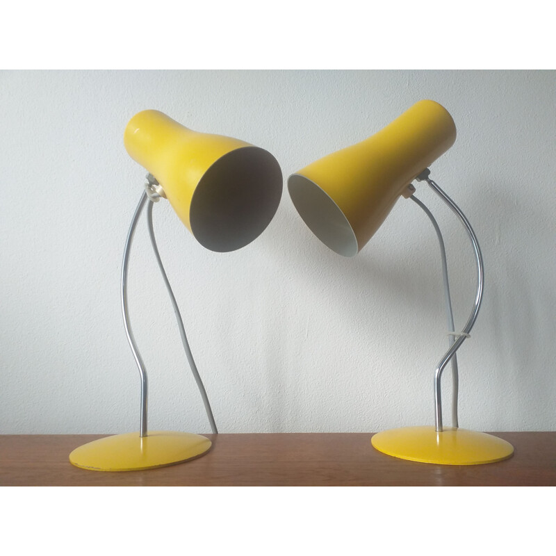 Pair of vintage lamps Napako by Josef Hurka 1970