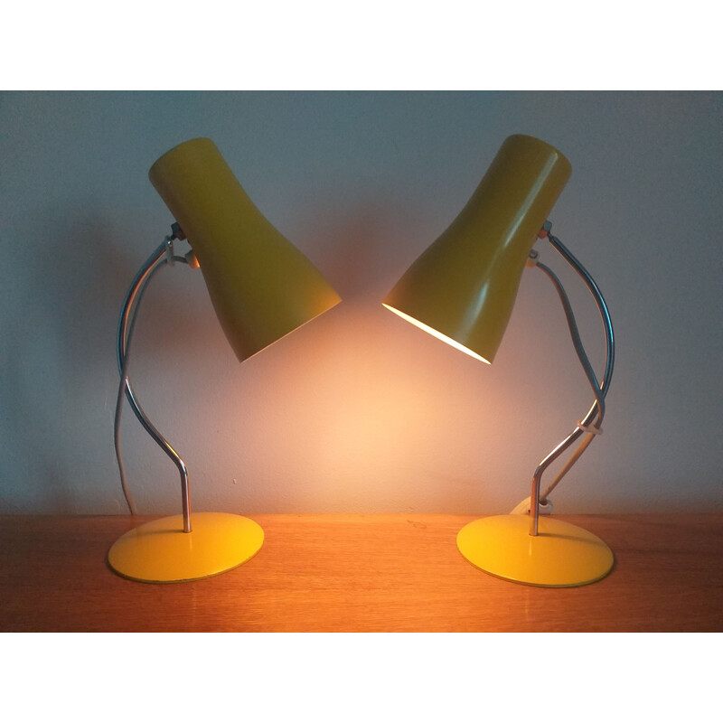 Pair of vintage lamps Napako by Josef Hurka 1970