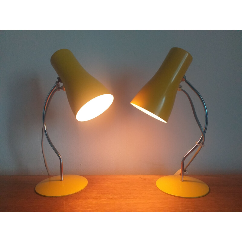 Pair of vintage lamps Napako by Josef Hurka 1970