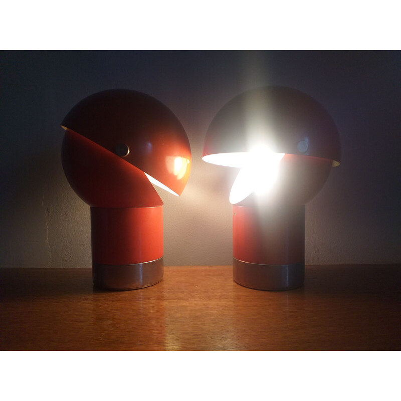 Pair of vintage table lamps by Pavel Grus Kamenicky Senov 1960