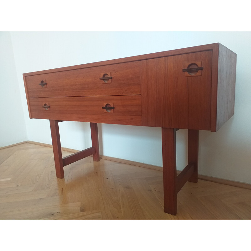 Small vintage teak chest of drawers, Denmark 1960