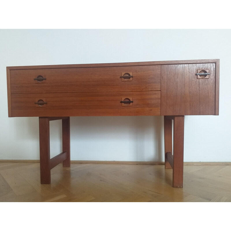 Small vintage teak chest of drawers, Denmark 1960