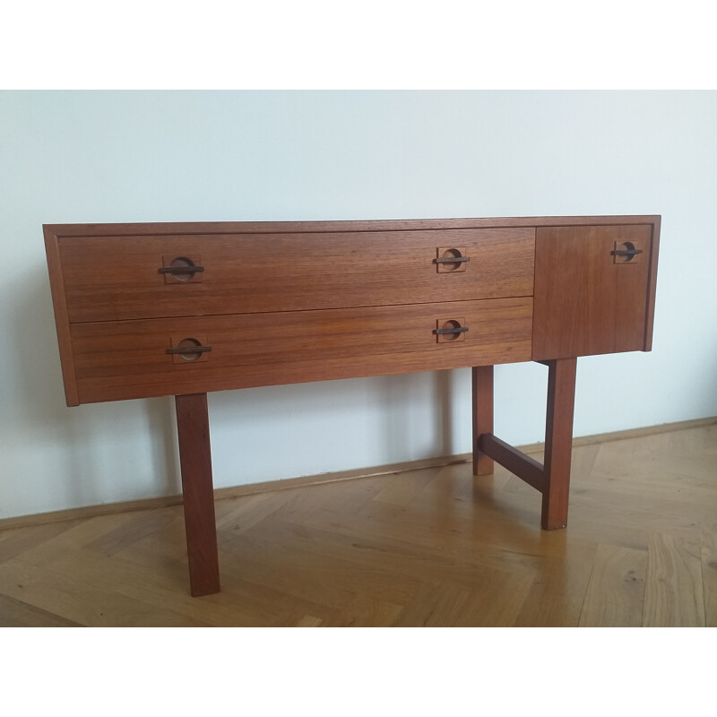 Small vintage teak chest of drawers, Denmark 1960