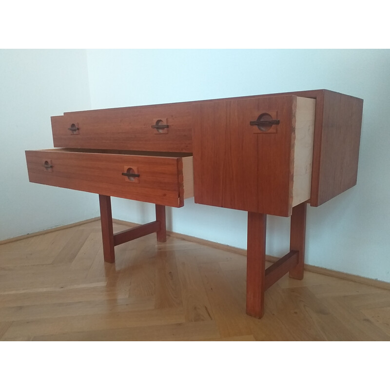 Small vintage teak chest of drawers, Denmark 1960