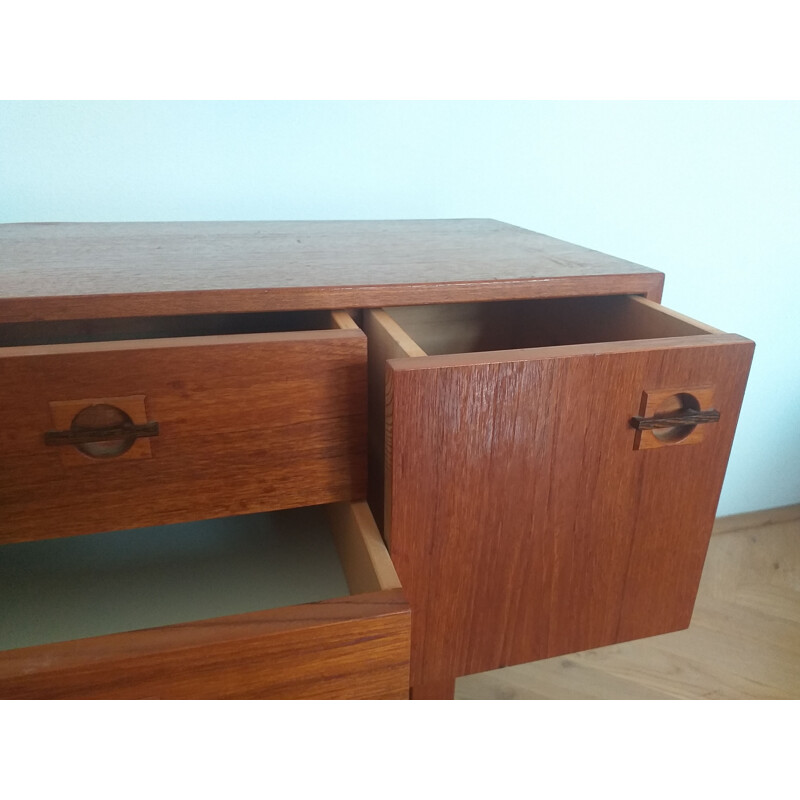 Small vintage teak chest of drawers, Denmark 1960