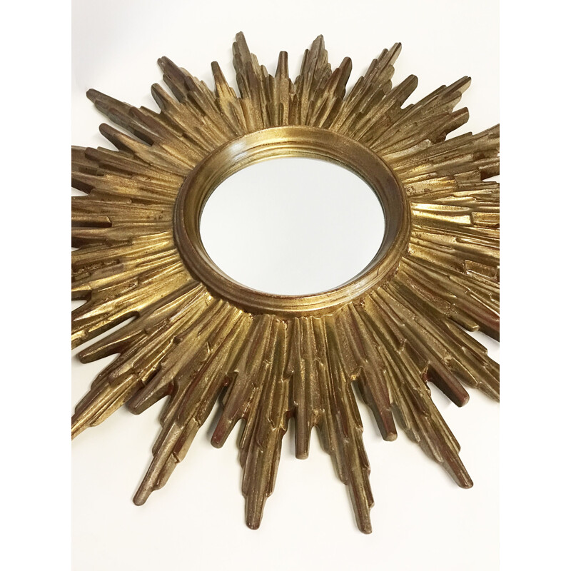 Vintage sun golden mirror