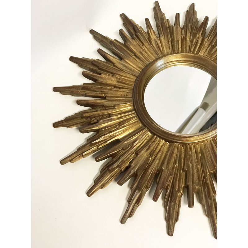 Vintage sun golden mirror