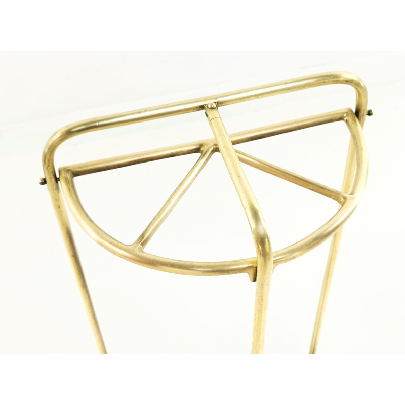 Vintage brass umbrella holder, Art Deco, Tonks & Sons