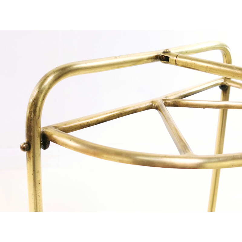 Vintage brass umbrella holder, Art Deco, Tonks & Sons