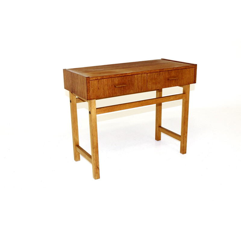 Vintage teak and oak console, Sweden 1960