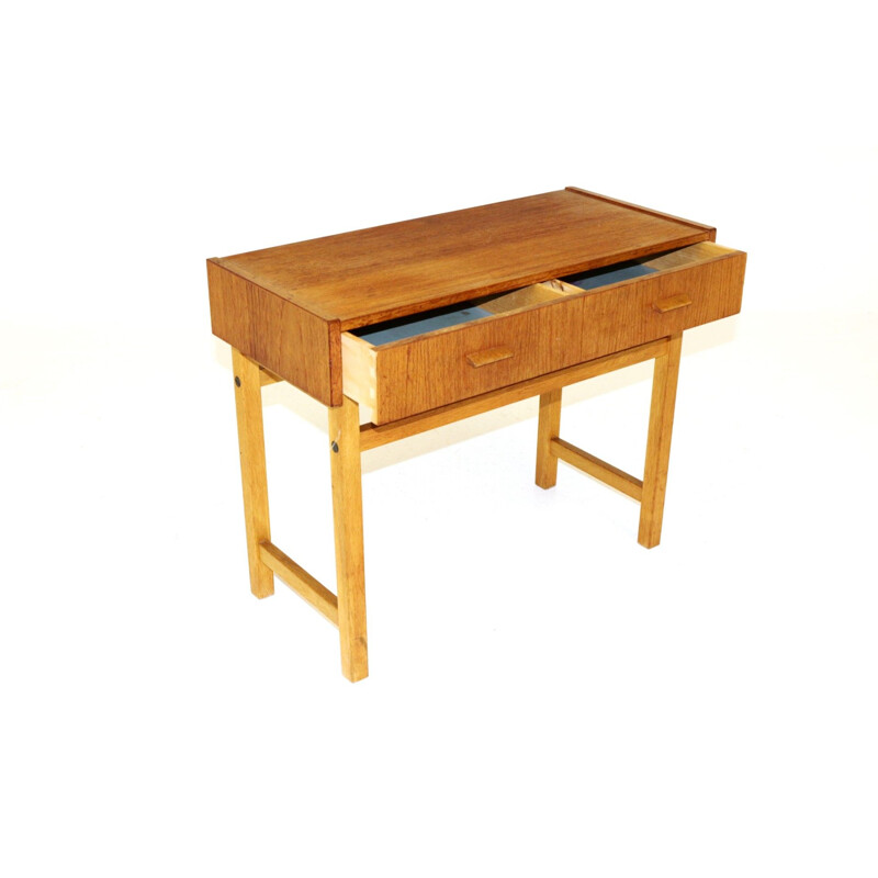 Vintage teak and oak console, Sweden 1960