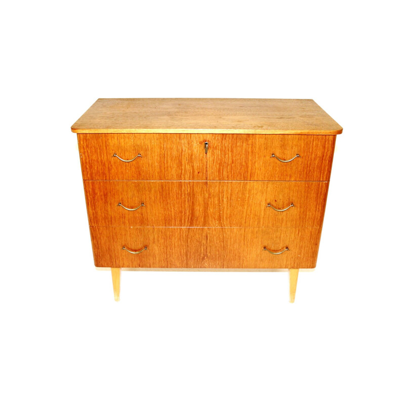 Vintage teak chest of drawers, Sweden 1950