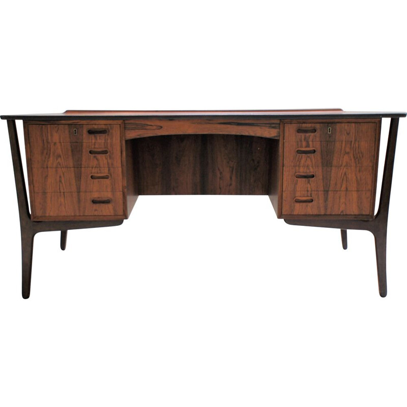 Vintage Scandinavian rosewood desk, Svend Aage Madsen 1960