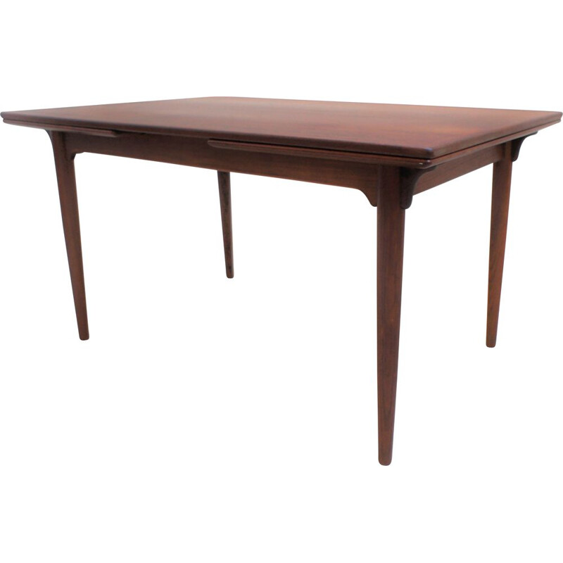 Vintage scandinavian teak dining table, Omann Jun 1960