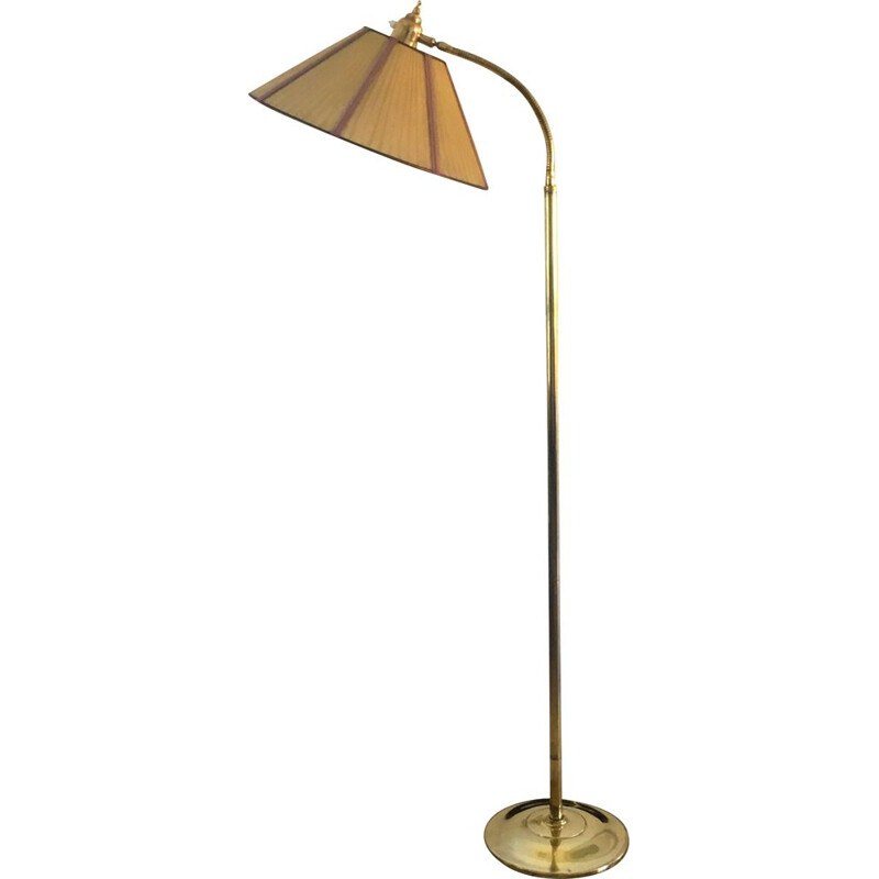 Vintage brass floor lamp 1950