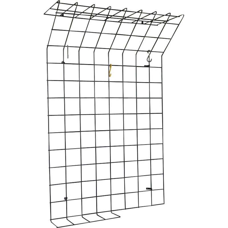 Vintage metal grid hanger by Karl Fichtel 1950