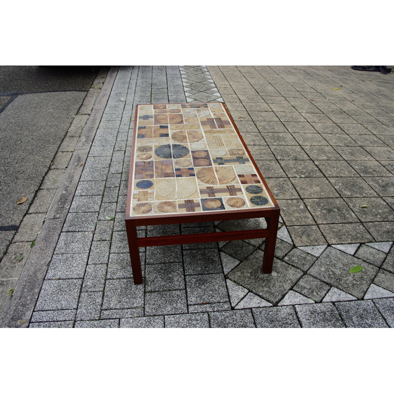 Vintage coffee table by Tue Poulsen, Denmark 1960