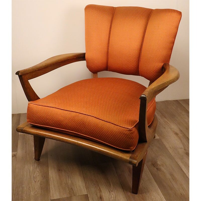 Vintage armchair by Etienne Henri Martin for Steiner 1950