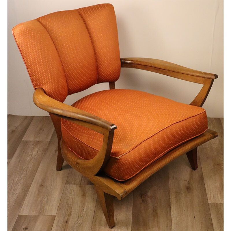 Vintage armchair by Etienne Henri Martin for Steiner 1950