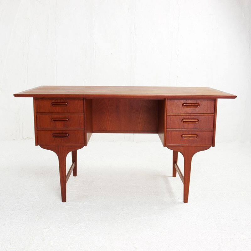 Mid-century desk in teak, G. TIBERGAARD - 1960s